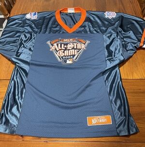 MLB All Star Game 2005 Vintage Y2K‎ Detroit Tigers Comerica Park Jersey Size L